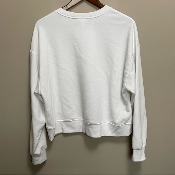 Joe Fresh White and Green Racquet Club Sweatshirt Tennis Women’s Large - Picture 8 of 11